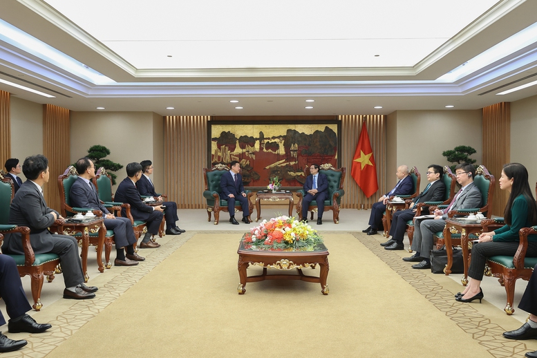 Tổng Giám đốc Roh Tae Moon cho biết, Samsung Việt Nam cam kết luôn đồng hành cùng Chính phủ Việt Nam và nỗ lực không ngừng đóng góp vào sự phát triển kinh tế - xã hội Việt Nam - Ảnh: VGP/Nhật Bắc