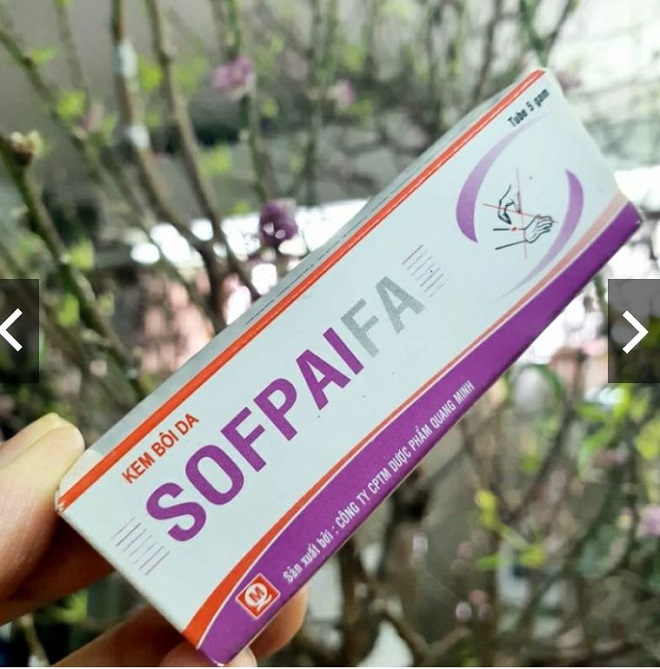 Sản phẩm Kem bôi Sofpaifa - Hộp 1 tuýp 5g. Ảnh: Cắt từ màn hình Sản phẩm Kem bôi Sofpaifa - Hộp 1 tuýp 5g. Ảnh: Cắt từ màn hình
