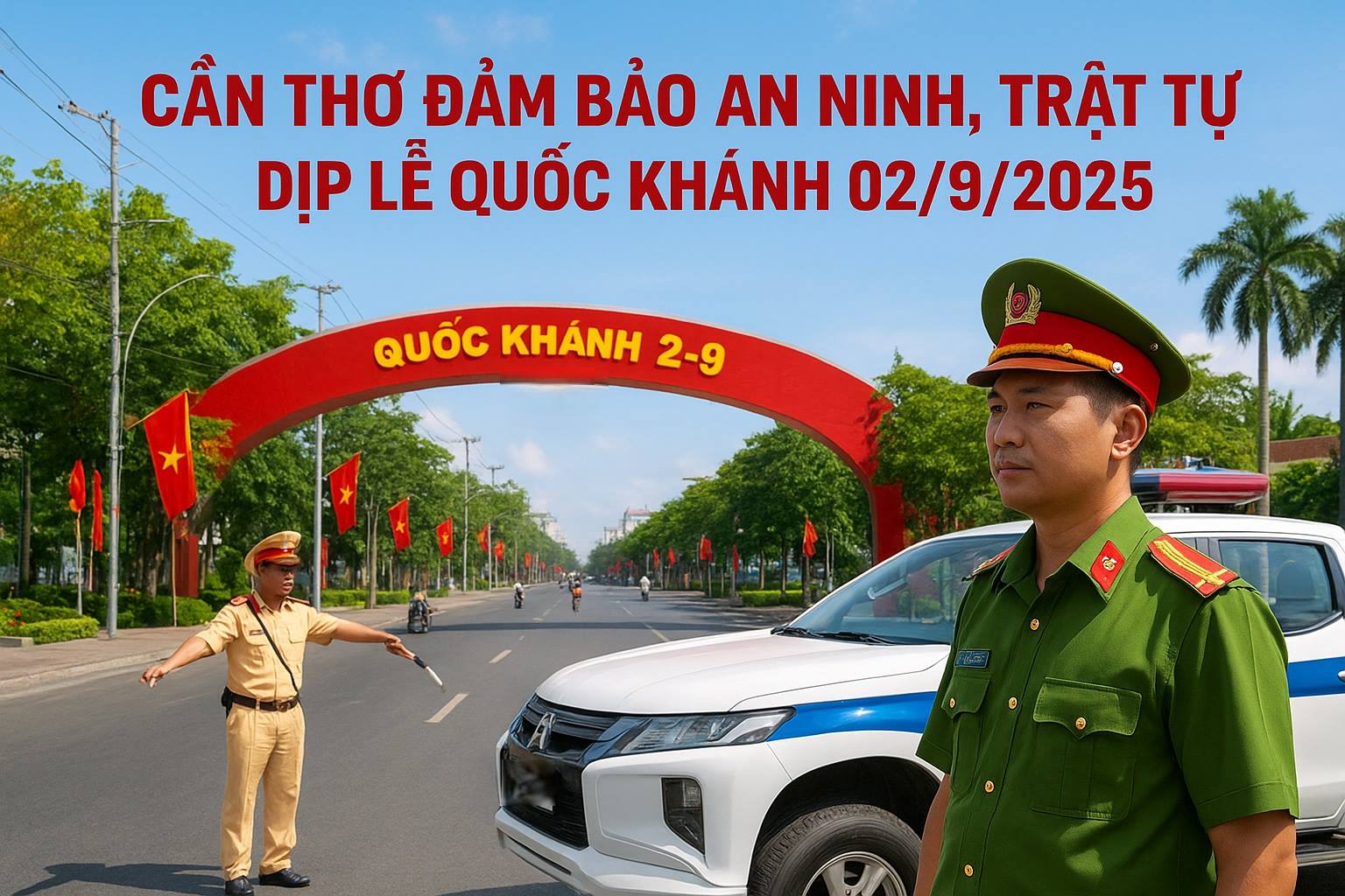 Cần Thơ tăng cường công tác bảo đảm an ninh, trật tự dịp Lễ Quốc khánh 02/9/2025