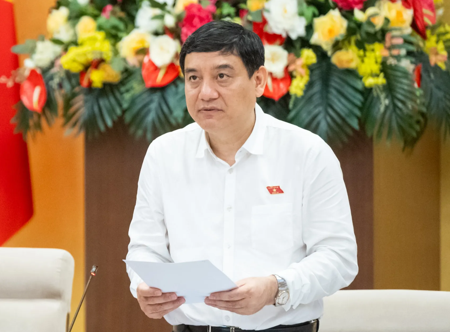 Chủ nhiệm Ủy ban Văn hóa và Xã hội của Quốc hội Nguyễn Đắc Vinh kết luận phiên giải trình. Ảnh: Phạm Thắng