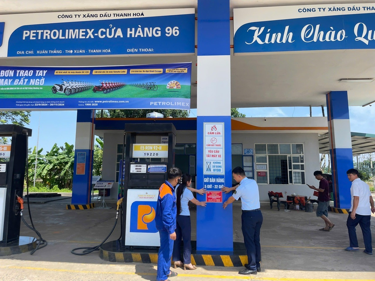 Quản lý thị trường tỉnh Thanh Hoá về việc tiếp tục thực hiện các biện pháp nghiệp vụ, kiểm tra, xử lý nghiêm các hành vi vi phạm trong hoạt động kinh doanh xăng dầu.