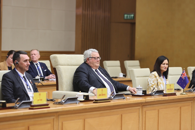 Chủ tịch Quốc hội New Zealand khẳng định Việt Nam là đối tác quan trọng, Chính phủ và Quốc hội New Zealand ưu tiên tăng cường quan hệ với Việt Nam trong tổng thể chính sách đối ngoại của New Zealand ở khu vực - Ảnh: VGP/Nhật Bắc Chủ tịch Quốc hội New Zealand khẳng định Việt Nam là đối tác quan trọng, Chính phủ và Quốc hội New Zealand ưu tiên tăng cường quan hệ với Việt Nam trong tổng thể chính sách đối ngoại của New Zealand ở khu vực - Ảnh: VGP/Nhật Bắc