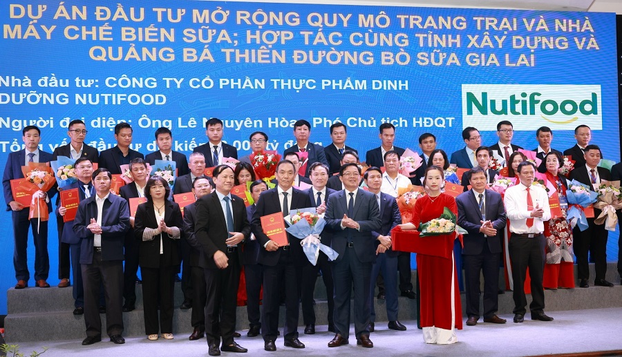 Nutifood tăng đầu tư thêm 6.000 tỷ đồng mở rộng trang trại và nhà máy tại Gia Lai