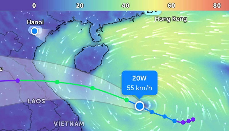 Áp thấp nhiệt đới giật cấp 9, tiến thẳng đến miền Trung