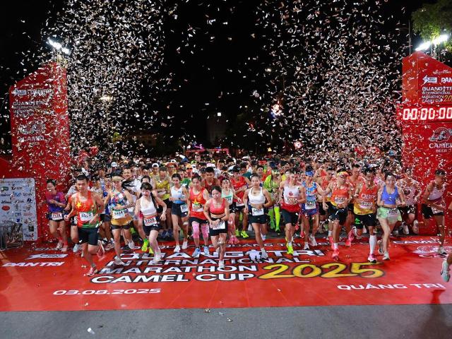 ngày 3/8/2025, tại phường Đồng Hới, tỉnh Quảng Trị, Sở Văn hóa, Thể thao và Du lịch tỉnh Quảng Trị phối hợp với Công ty Cổ phần Sự kiện Bolt tổ chức lễ tổng kết và trao thưởng Giải chạy Quang Tri International Marathon 2025 với gần 3.000 vận động viên tham gia tranh tài.