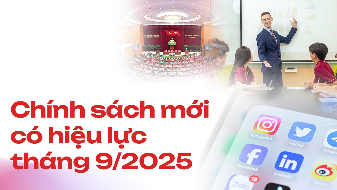 Tháng 9/2025: Hàng loạt chính sách “chạm” trực tiếp đời sống kinh tế - xã hội