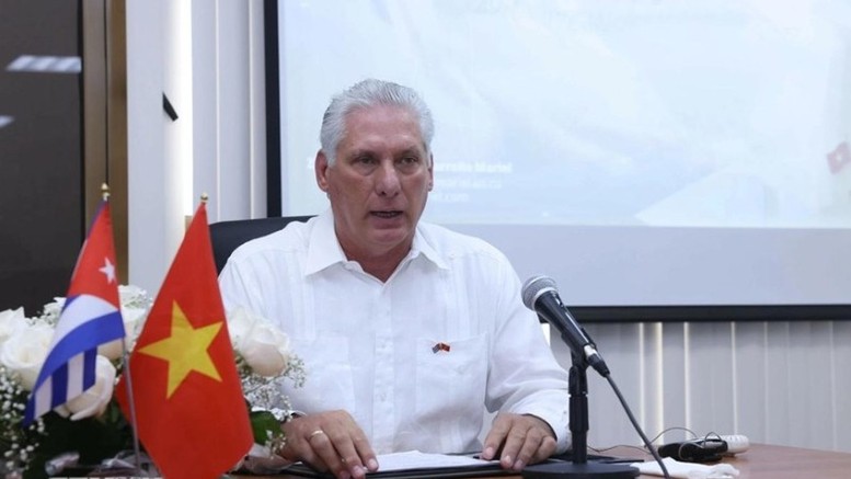 Bí thư Thứ nhất Ban Chấp hành Trung ương Đảng Cộng sản Cuba, Chủ tịch nước Cộng hòa Cuba Miguel Diaz-Canel Bermudez. Ảnh: TTXVN Bí thư Thứ nhất Ban Chấp hành Trung ương Đảng Cộng sản Cuba, Chủ tịch nước Cộng hòa Cuba Miguel Diaz-Canel Bermudez. Ảnh: TTXVN