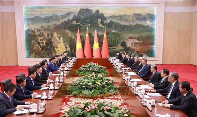 Thủ tướng hội kiến Tổng Bí thư, Chủ tịch nước Trung Quốc Tập Cận Bình