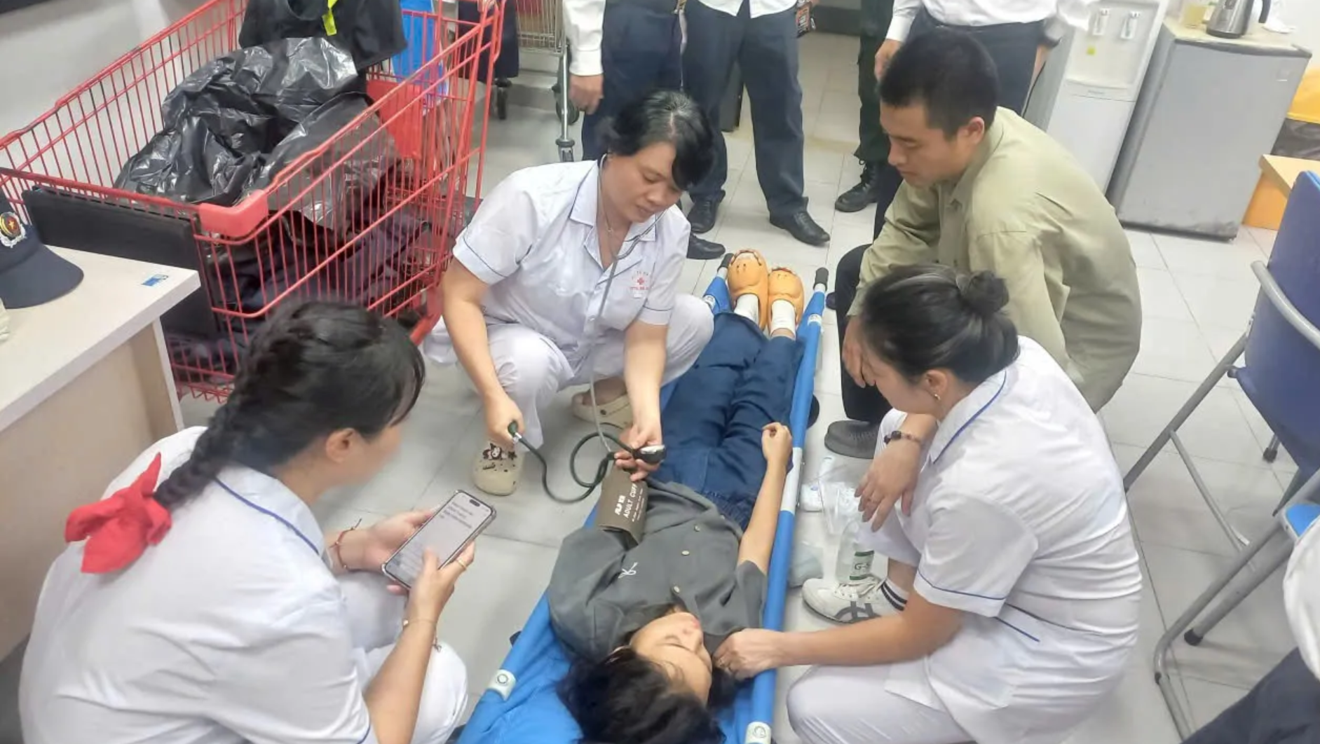 Sở Y tế Hà Nội báo cáo về công tác đáp ứng y tế trong các buổi diễn tập A80