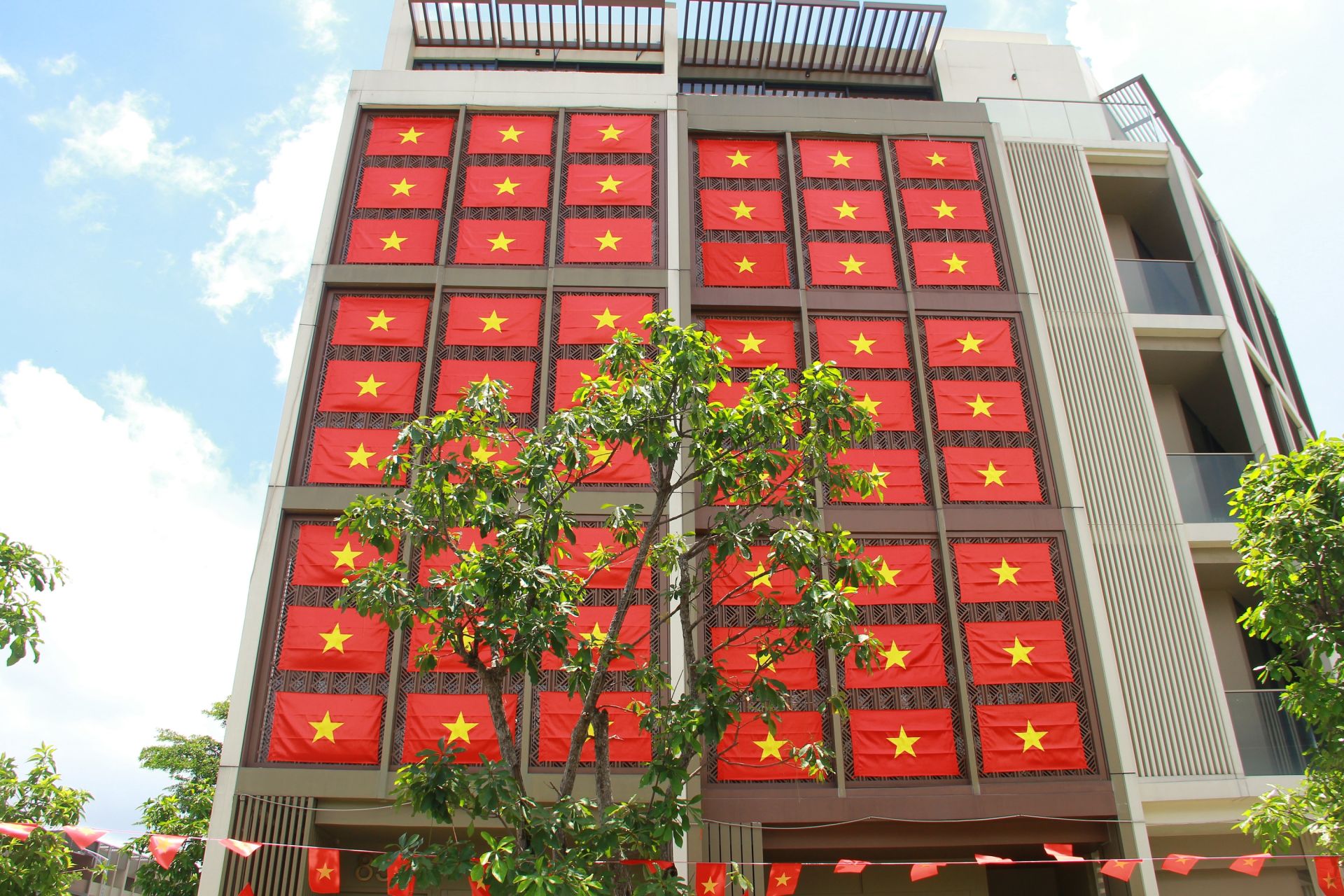 Tất cả đã khiến người đi đường cảm thấy hân hoan, phấn khởi, khơi dậy niềm tự hào dân tộc và lòng yêu nước, hướng về ngày lễ lớn của dân tộc.