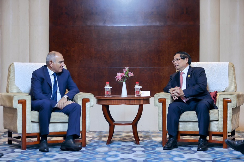 Thủ tướng Phạm Minh Chính đề nghị Armenia thúc đẩy các cơ chế song phương với Việt Nam để đẩy mạnh hợp tác kinh tế, thương mại, đầu tư giữa hai nước - Ảnh: VGP/Nhật Bắc