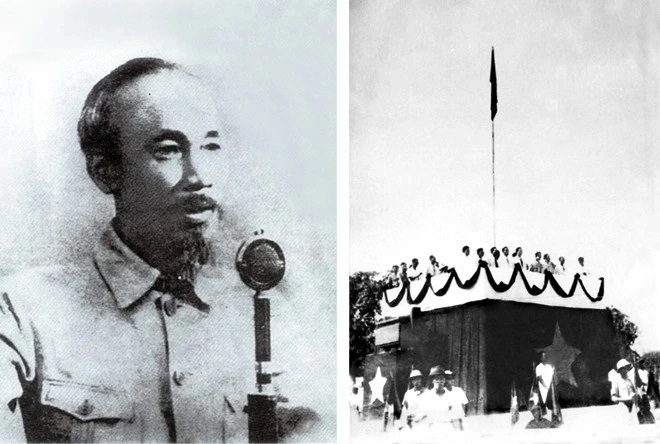 Bác Hồ đọc bản Tuyên ngôn độc lập ngày 2/9/1945 (Ảnh tư liệu)