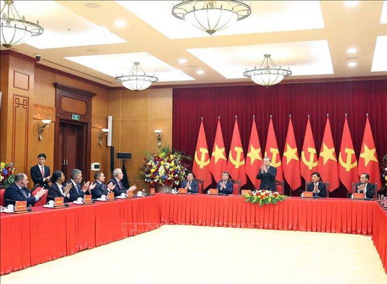 Tổng Bí thư Tô Lâm tiếp trưởng đoàn các nước tham dự Lễ kỷ niệm 80 năm Cách mạng Tháng Tám, Quốc khánh 2/9