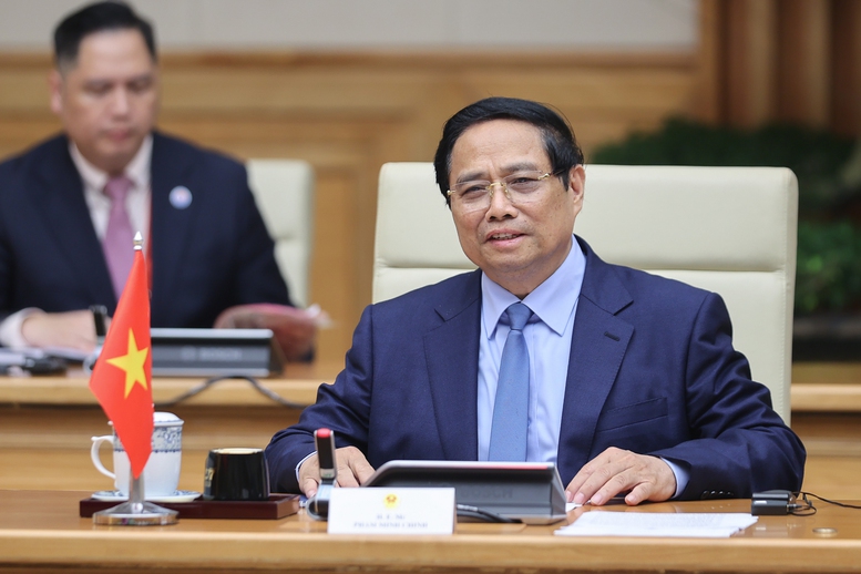 Thủ tướng Chính phủ nhấn mạnh việc Việt Nam luôn quan tâm theo dõi sát sao tình hình Cuba - Ảnh: VGP/Nhật Bắc