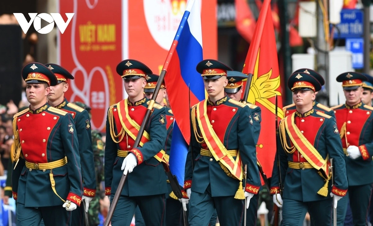 Đoàn Nga trong lễ tổng duyệt diễu binh, diễu hành sáng 30/8 Đoàn Nga trong lễ tổng duyệt diễu binh, diễu hành sáng 30/8