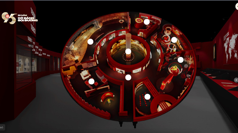 Triển lãm số “95 năm Cờ Đảng soi đường” đang trở thành “điểm hẹn” lịch sử trong những ngày Tết Độc lập