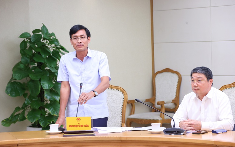 Thứ trưởng Bộ Nông nghiệp và Môi trường Trần Quý Kiên: Dự thảo Nghị quyết và Dự án Luật sửa đổi nhằm tăng tính linh hoạt cho địa phương, rút ngắn thủ tục hành chính, điều tiết nguồn nguyên vật liệu hiệu quả, bảo đảm cung cấp nguyên liệu cho các dự án trọng điểm... - Ảnh: VGP/AT