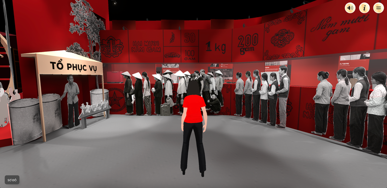 Các không gian tại triển lãm số được thể hiện trực quan, giàu cảm xúc.