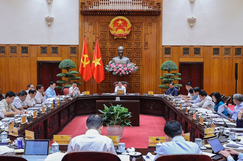 Thủ tướng Phạm Minh Chính chủ trì cuộc họp của Thường trực Chính phủ - Ảnh: VGP/Nhật Bắc Thủ tướng Phạm Minh Chính chủ trì cuộc họp của Thường trực Chính phủ - Ảnh: VGP/Nhật Bắc