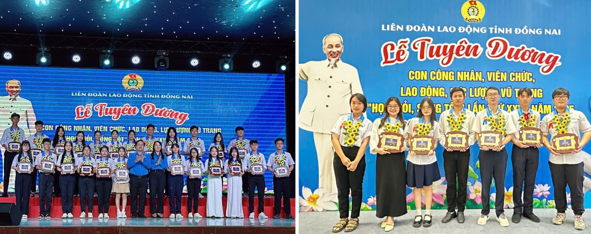 Lễ tuyên dương của Liên đoàn Lao động tỉnh Đồng Nai