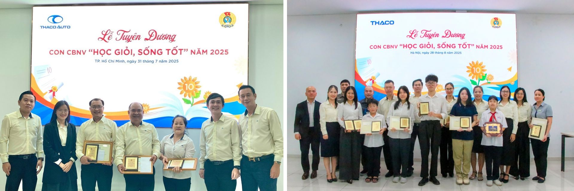 Lễ tuyên dương con CBNV “Học giỏi - Sống tốt” năm tại Văn phòng TP.HCM và Văn phòng Hà Nội