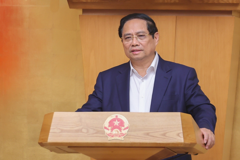 Thủ tướng Phạm Minh Chính chủ trì Phiên họp Chính phủ chuyên đề xây dựng pháp luật tháng 8 năm 2025 để xem xét, cho ý kiến về 15 dự án luật và 1 hồ sơ chính sách dự án luật - Ảnh: VGP/Nhật Bắc