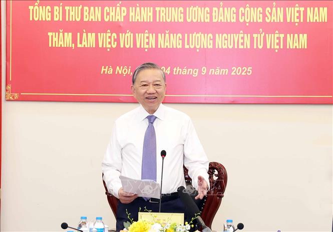 Tổng Bí thư Tô Lâm phát biểu. Ảnh: Thống Nhất/TTXVN