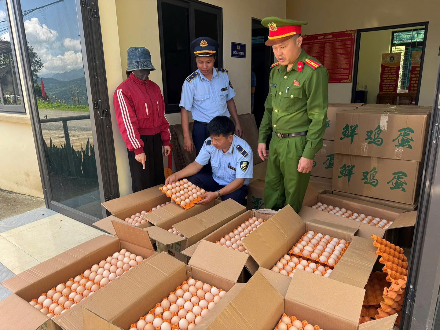 Phát hiện 10.000 quả trứng gà nhập lậu ở Tuyên Quang
