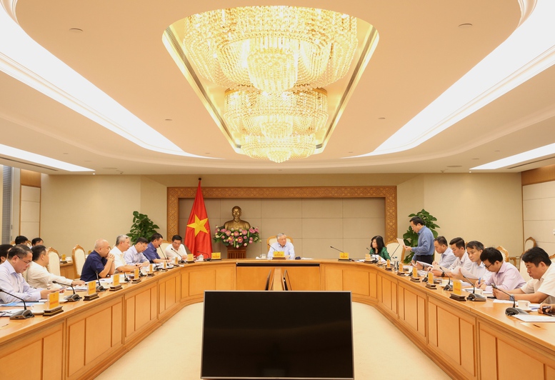 Phó Thủ tướng Thường trực Chính phủ Nguyễn Hòa Bình, Trưởng Ban Chỉ đạo 751 chủ trì cuộc họp của Ban Chỉ đạo - Ảnh: VGP/Nguyễn Hoàng