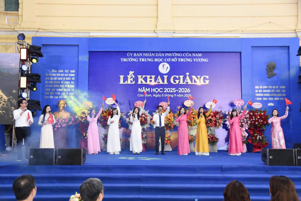 Hà Nội: Trường THCS Trưng Vương long trọng tổ chức Lễ khai giảng năm học mới 2025 - 2026