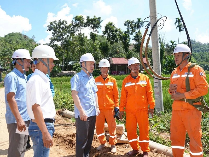 PC Thanh Hóa kiểm tra tình hình khắc phục hậu quả bão số 5