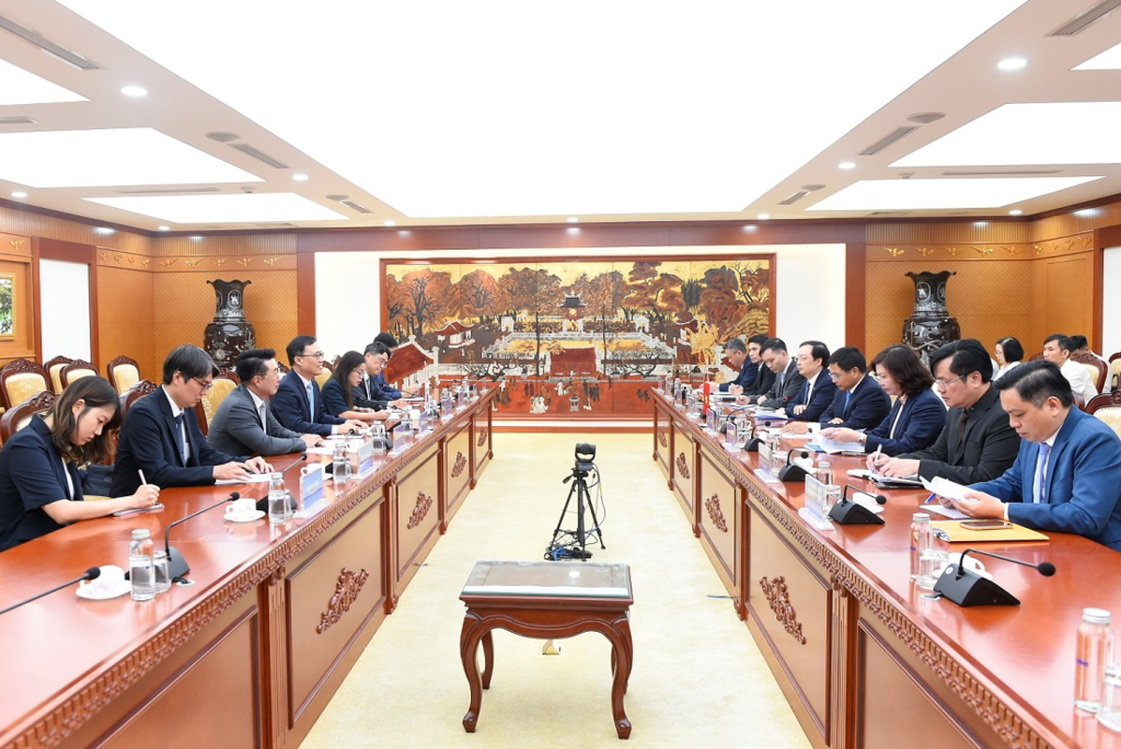 Quang cảnh buổi tiếp.