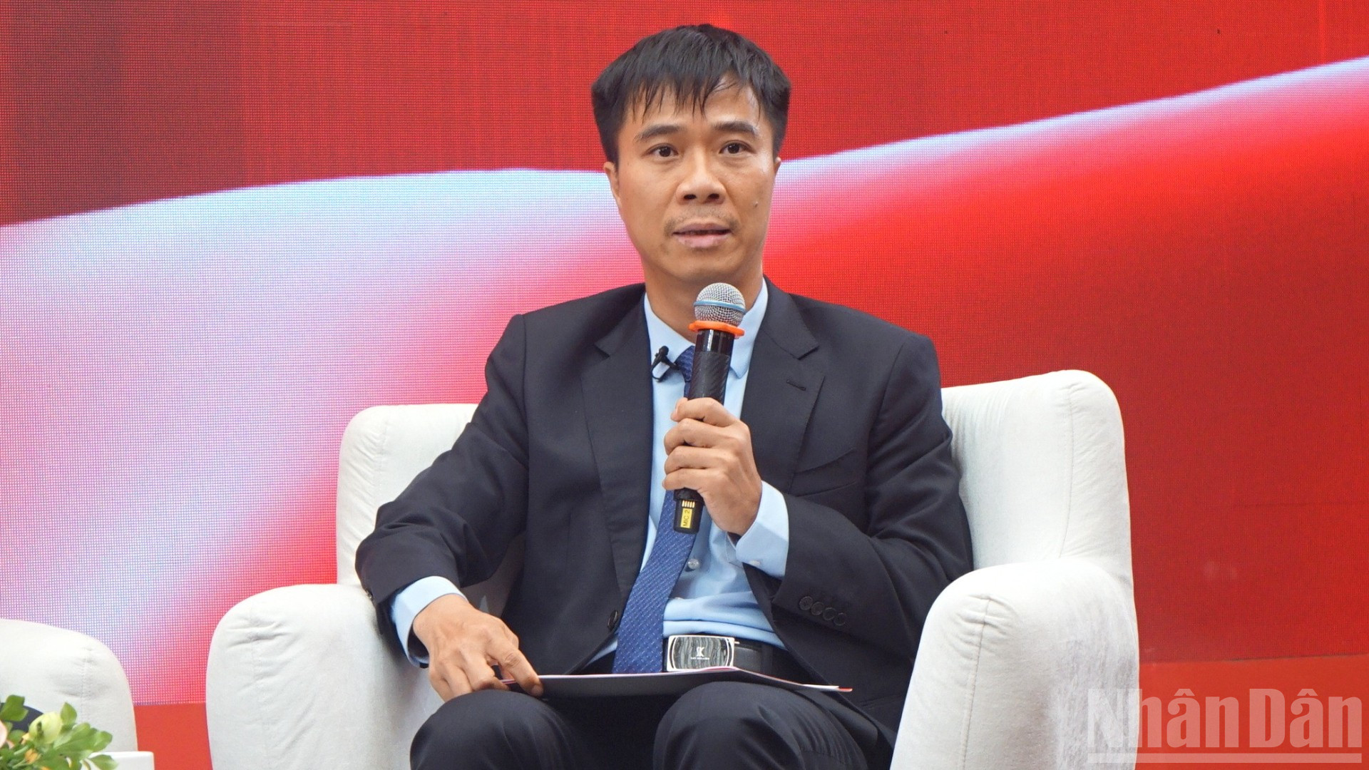 Phó Tổng Giám đốc Tập đoàn Viettel Nguyễn Đạt. (Ảnh: TRUNG HƯNG) Phó Tổng Giám đốc Tập đoàn Viettel Nguyễn Đạt. (Ảnh: TRUNG HƯNG)