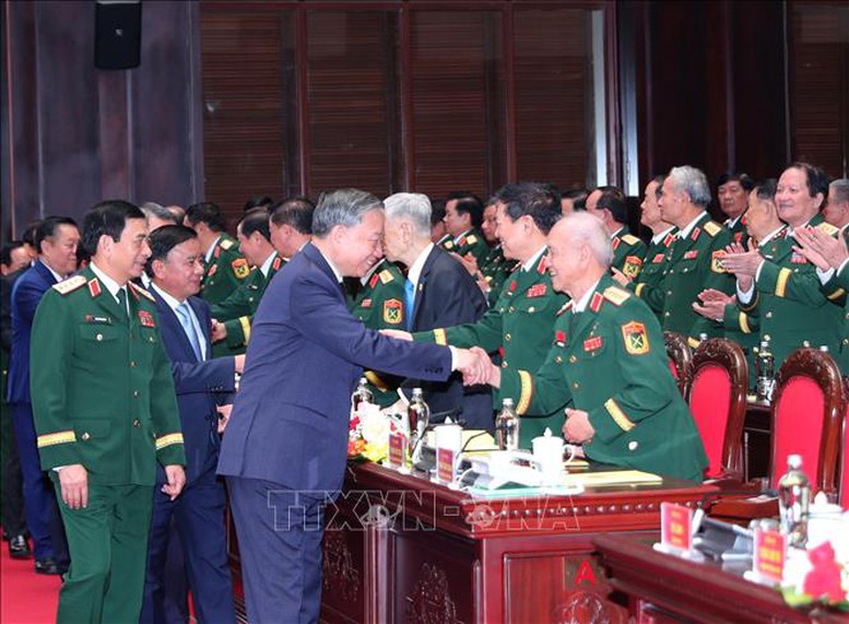Tổng Bí thư Tô Lâm và các đại biểu tại buổi lễ - Ảnh: Trọng Đức/TTXVN Tổng Bí thư Tô Lâm và các đại biểu tại buổi lễ - Ảnh: Trọng Đức/TTXVN