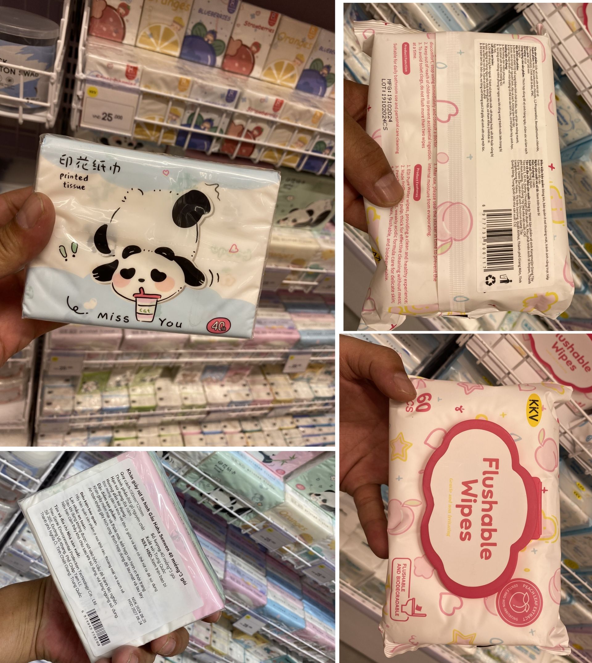 Các sản phẩm giấy vệ sinh, khăn giấy cũng không hề có dấu hợp quy CR Các sản phẩm giấy vệ sinh, khăn giấy cũng không hề có dấu hợp quy CR