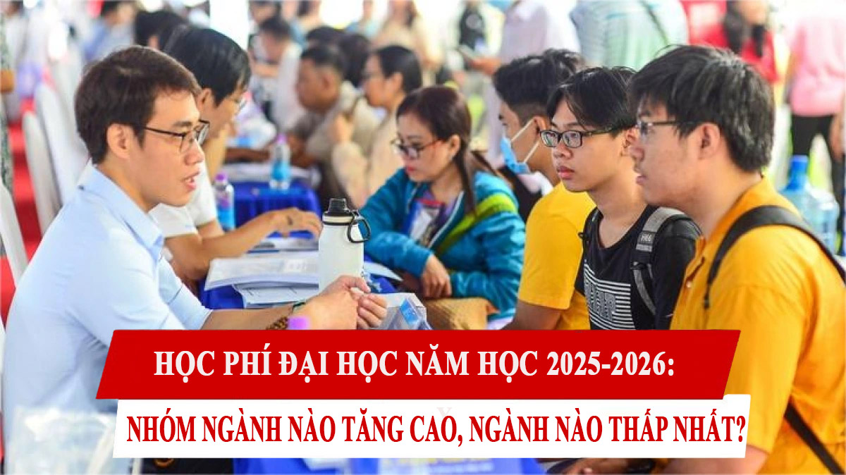 Học phí đại học năm học 2025-2026: Nhóm ngành nào tăng cao, ngành nào thấp nhất?
