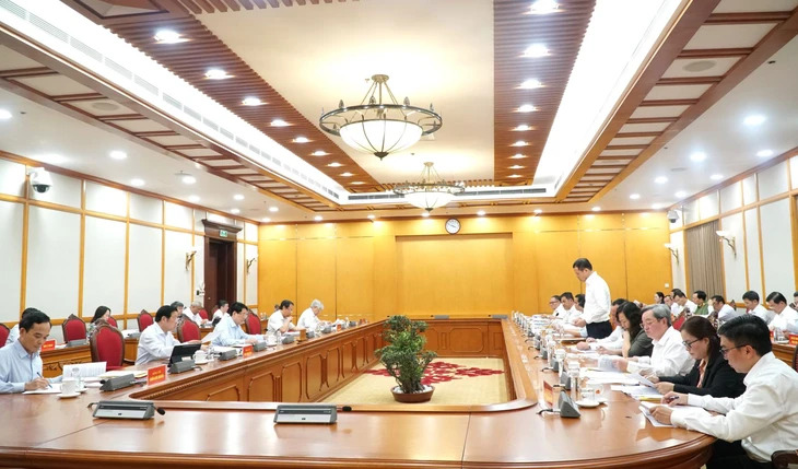 Bộ Chính trị làm việc với Ban Thường vụ Tỉnh ủy Đồng Nai - Ảnh: Cổng thông tin điện tử Đảng Cộng sản Việt Nam