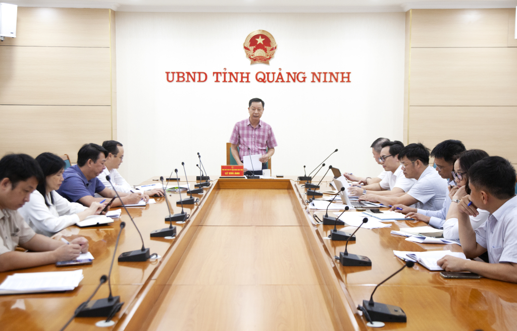 Ông Lê Văn Ánh, Phó Chủ tịch UBND tỉnh Quảng Ninh chủ trì cuộc họp Ông Lê Văn Ánh, Phó Chủ tịch UBND tỉnh Quảng Ninh chủ trì cuộc họp