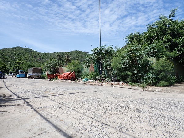 Mặt tiền khu đất Dự án Khu nhà ở xã hội Vĩnh Hải tại khu đất Trại Gà, đường Đào Văn Tiến, phường Bắc Nha Trang, tỉnh Khánh Hòa