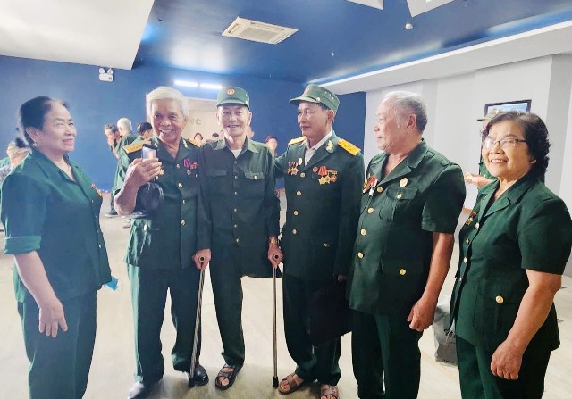 Hội viên Hội Chiến sĩ Thành cổ Quảng Trị tại Nghệ An dự phim 