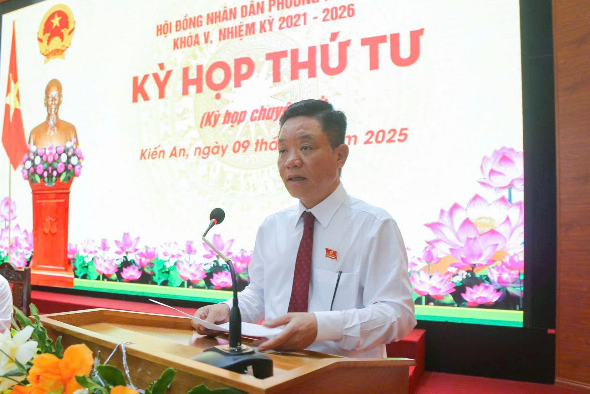 HĐND phường Kiến An thông qua Nghị quyết về tạm giao biên chế, số người làm việc năm 2025