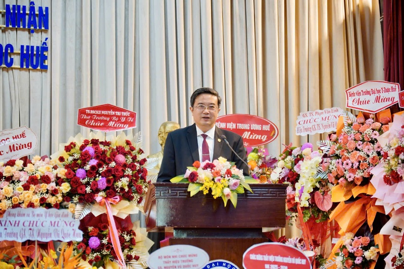 GS.TS Nguyễn Vũ Quốc Huy phát biểu nhận nhiệm vụ GS.TS Nguyễn Vũ Quốc Huy phát biểu nhận nhiệm vụ