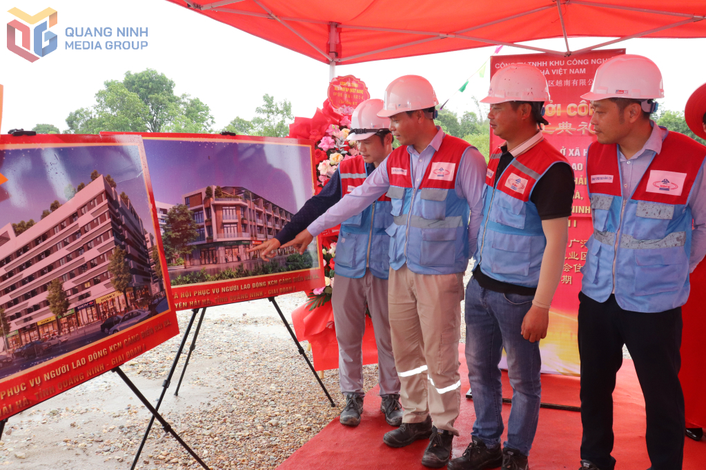 Khu nhà ở phục vụ người lao động KCN Cảng biển Hải Hà vừa được khởi công trong tháng 8/2025. Khu nhà ở phục vụ người lao động KCN Cảng biển Hải Hà vừa được khởi công trong tháng 8/2025.