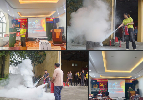 Đội chữa cháy và cứu nạn, cứu hộ khu vực 4, Phòng Cảnh sát PCCC và CNCH tập huấn cho 42 hộ kinh doanh về vàng mã, tạp hóa, bao bì, vật liệu dễ bắt lửa