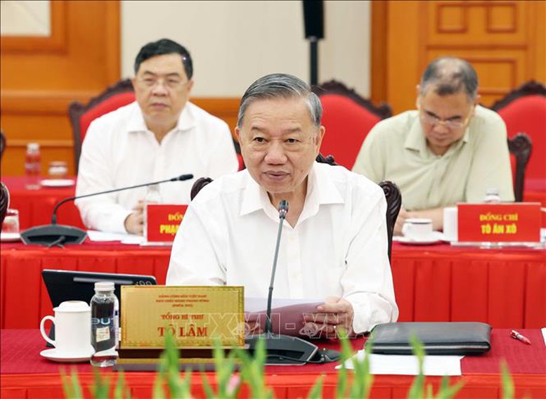 Tổng Bí thư Tô Lâm phát biểu - Ảnh: TTXVN