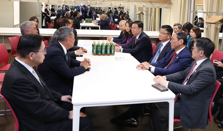 Phó Thủ tướng tiếp Liên minh Nghị sĩ hữu nghị Nhật - Việt tỉnh Osaka - Ảnh: VGP/Đức Tuân