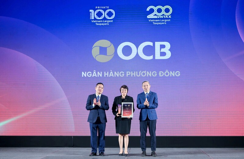 OCB góp mặt trong danh sách các doanh nghiệp đóng thuế lớn nhất Việt Nam