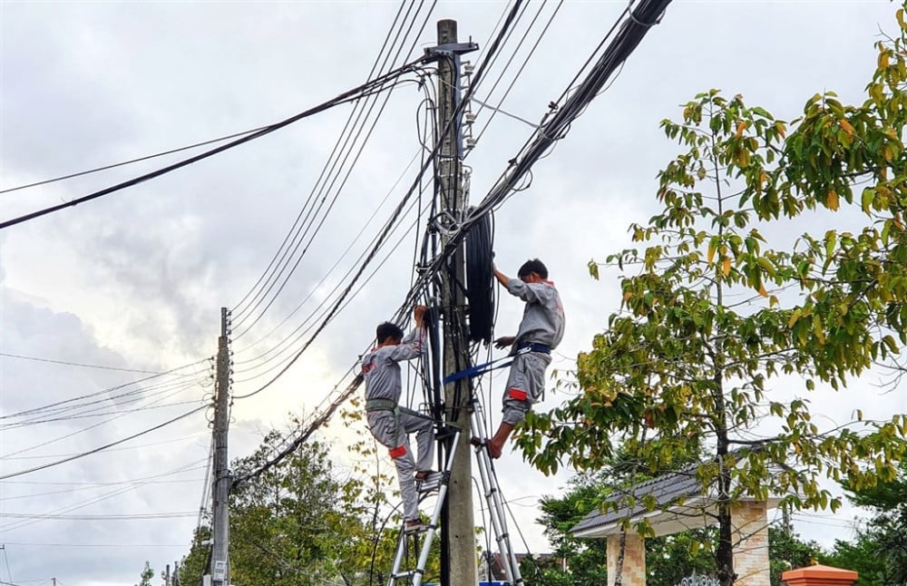 Tây Ninh tăng cường chỉnh trang đường cáp viễn thông, đảm bảo mỹ quan đô thị
