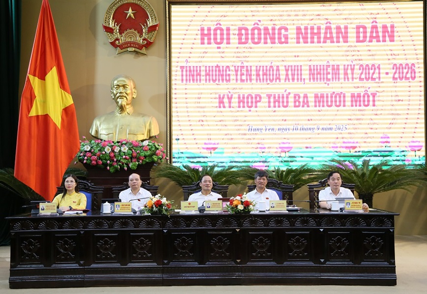 Kỳ họp thứ 31, HĐND tỉnh Hưng Yên khóa XVII, nhiệm kỳ 2021 - 2026 thông qua 4 quyết định quan trọng Kỳ họp thứ 31, HĐND tỉnh Hưng Yên khóa XVII, nhiệm kỳ 2021 - 2026 thông qua 4 quyết định quan trọng