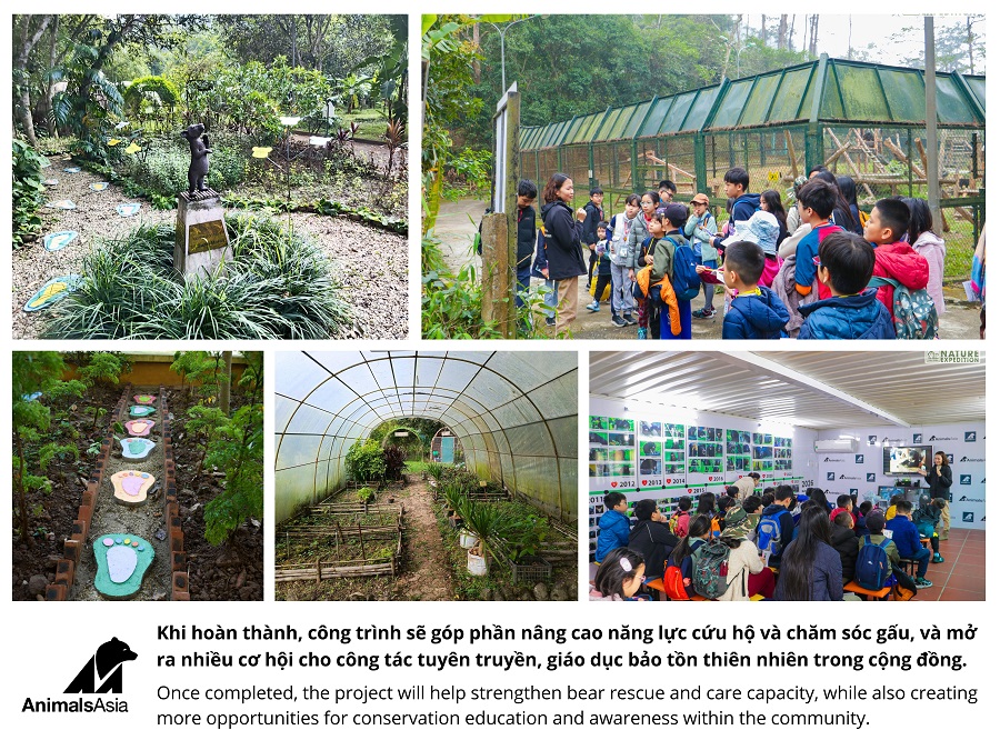 Khởi công xây dựng giai đoạn 2 Trung tâm Cứu hộ gấu Việt Nam